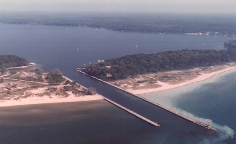 Photograph of Navigation Structures at White Lake Harbor