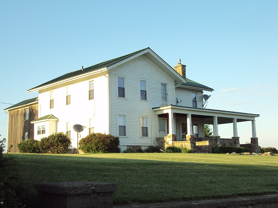 Photograph of John W. Keeney and Erena Alexander Rogers Farm