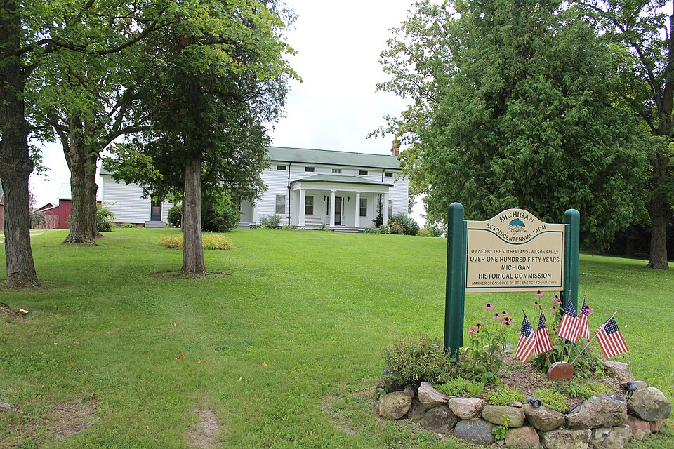 Photograph of Langford and Lydia McMichael Sutherland Farmstead