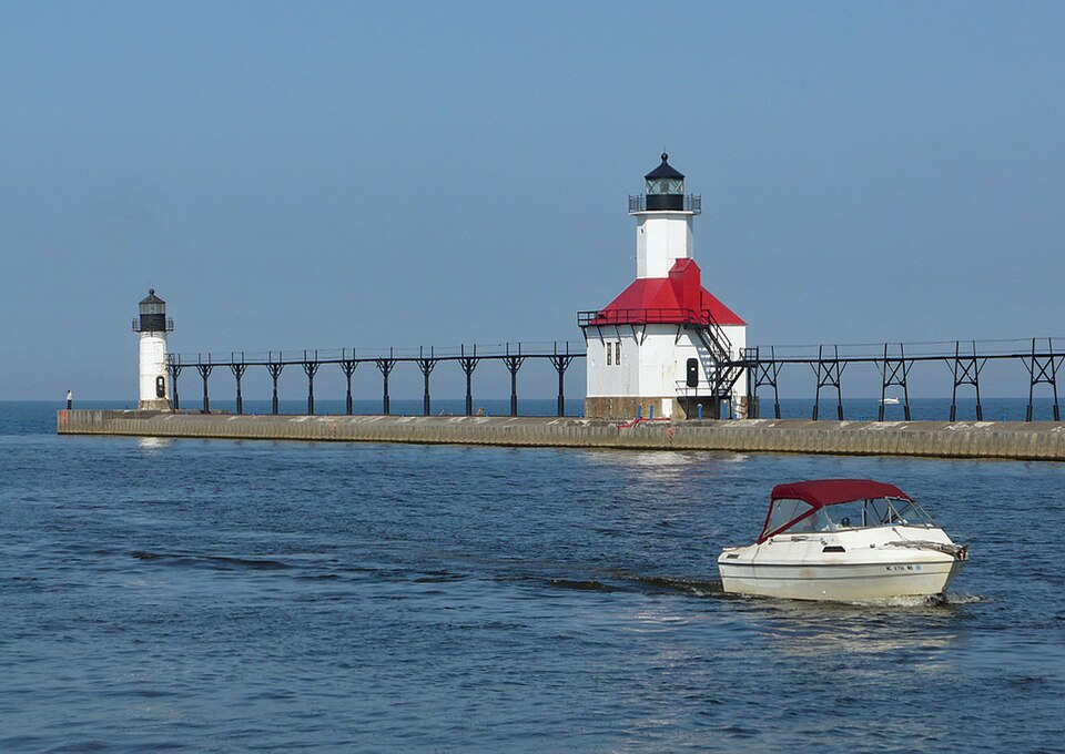 Photograph of St. Joseph North Pier Inner and Outer Lights
