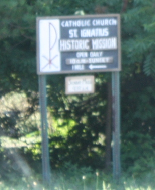 Photograph of Saint Ignatius Church and Cemetery