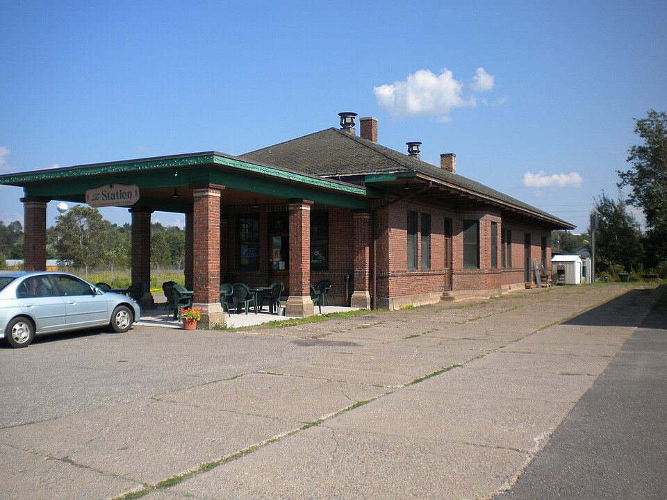 Photograph of Chicago, Milwaukee and Saint Paul Railway Iron River Depot