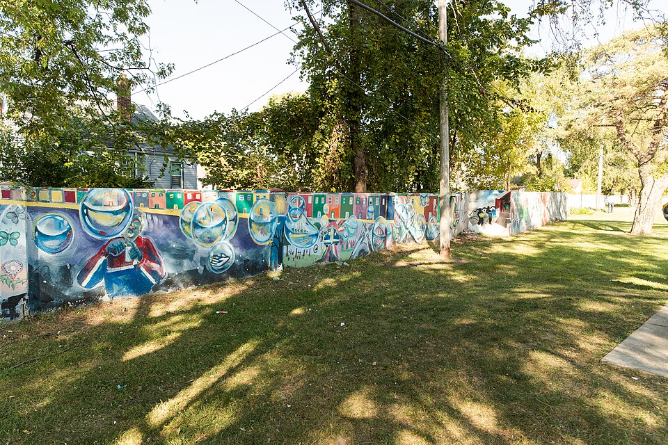 Photograph of Birwood Wall