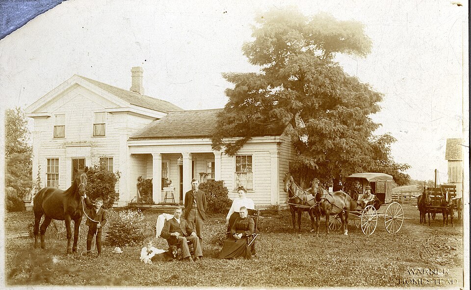 Photograph of Timothy and Lucretia Jones Warner Homestead