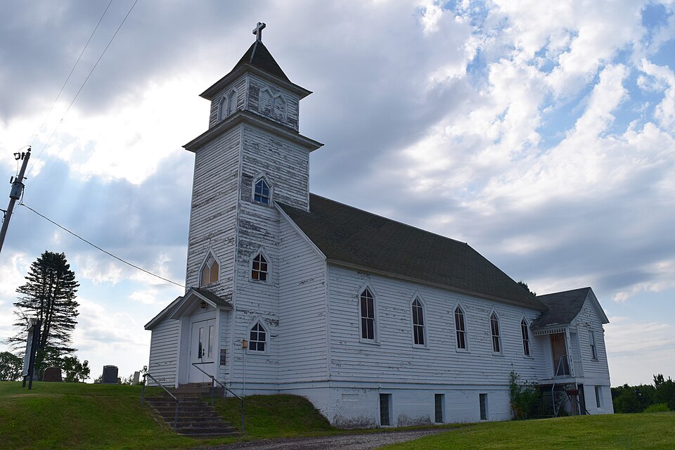 Photograph of Saint Henry's Evangelical Lutheran Church and Cemetery