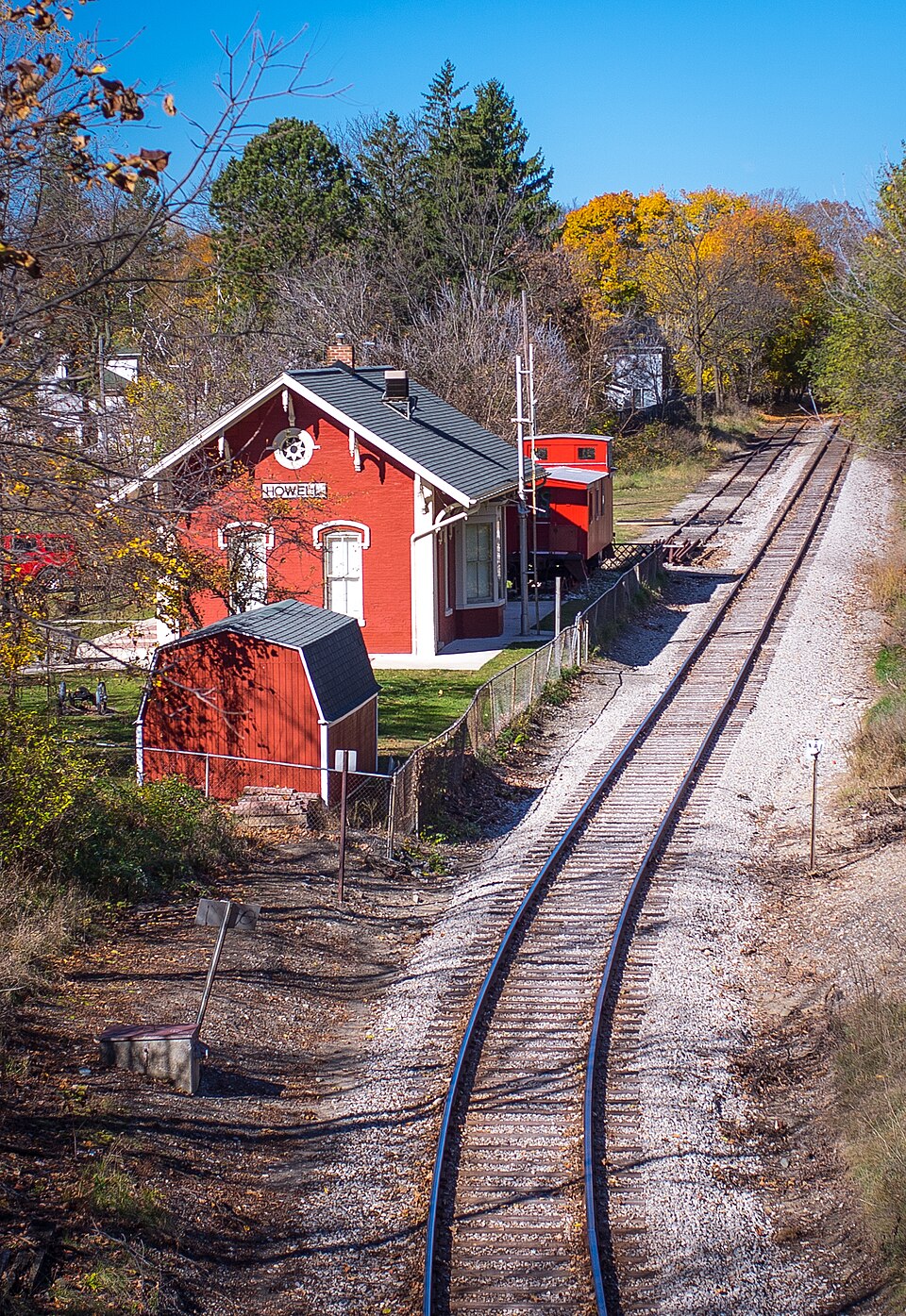 Photograph of Ann Arbor Railway Howell Depot