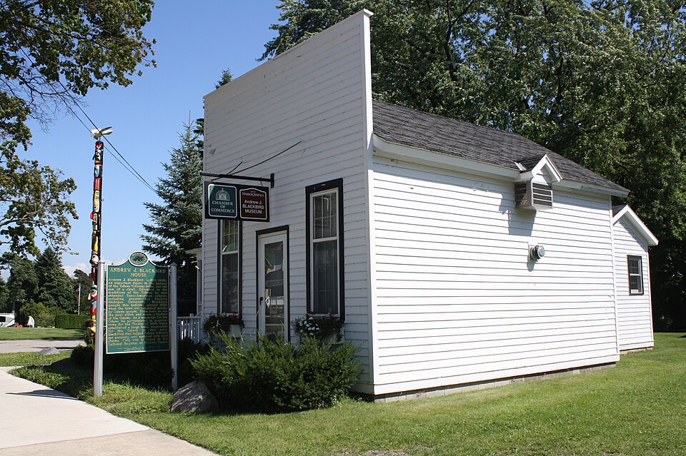 Photograph of Chief Andrew J. Blackbird House