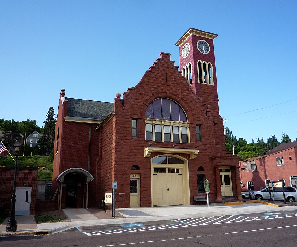 Photograph of Hancock Town Hall and Fire Hall