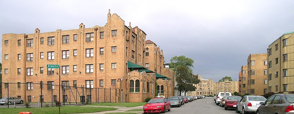 Photograph of Palmer Park Apartment Building Historic District