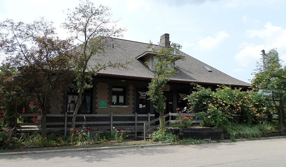 Photograph of Michigan Central Railroad Mason Depot