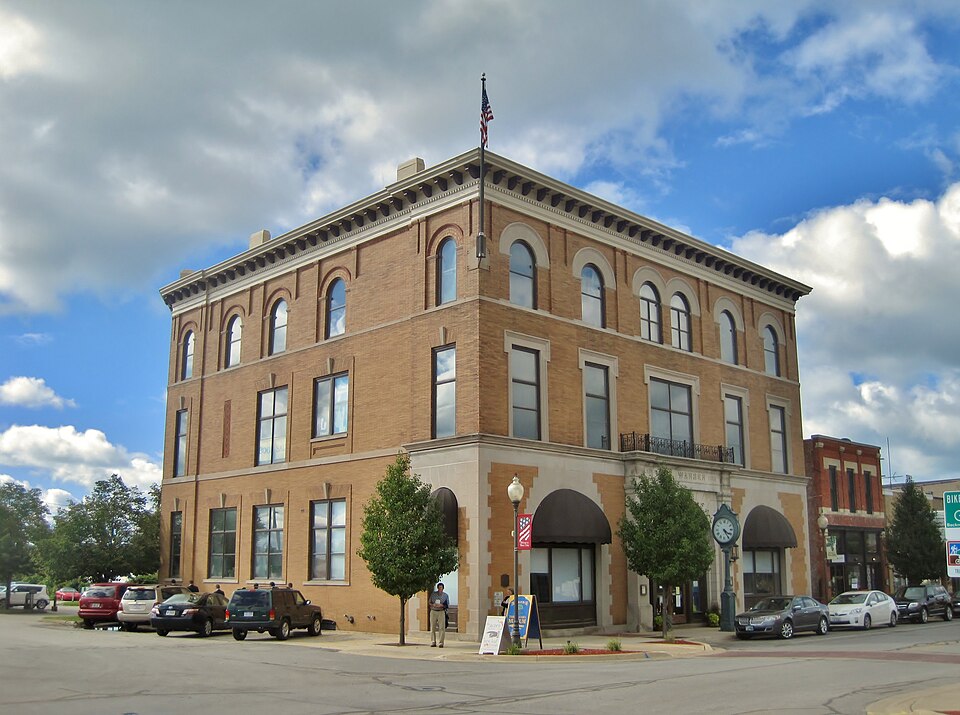 Photograph of Warren Featherbone Company Office Building