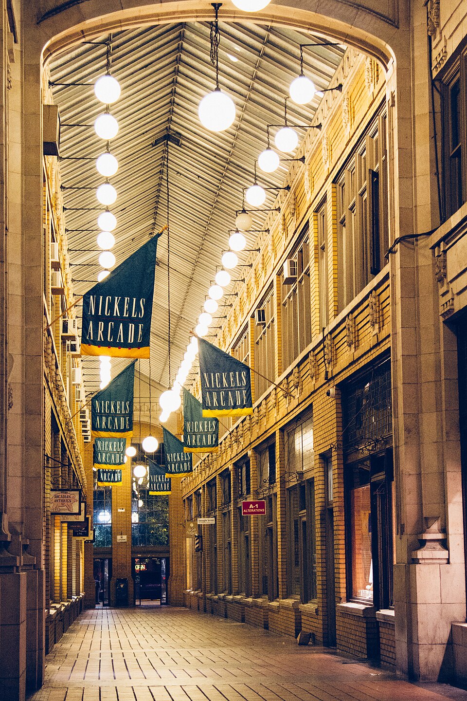 Photograph of Nickels Arcade