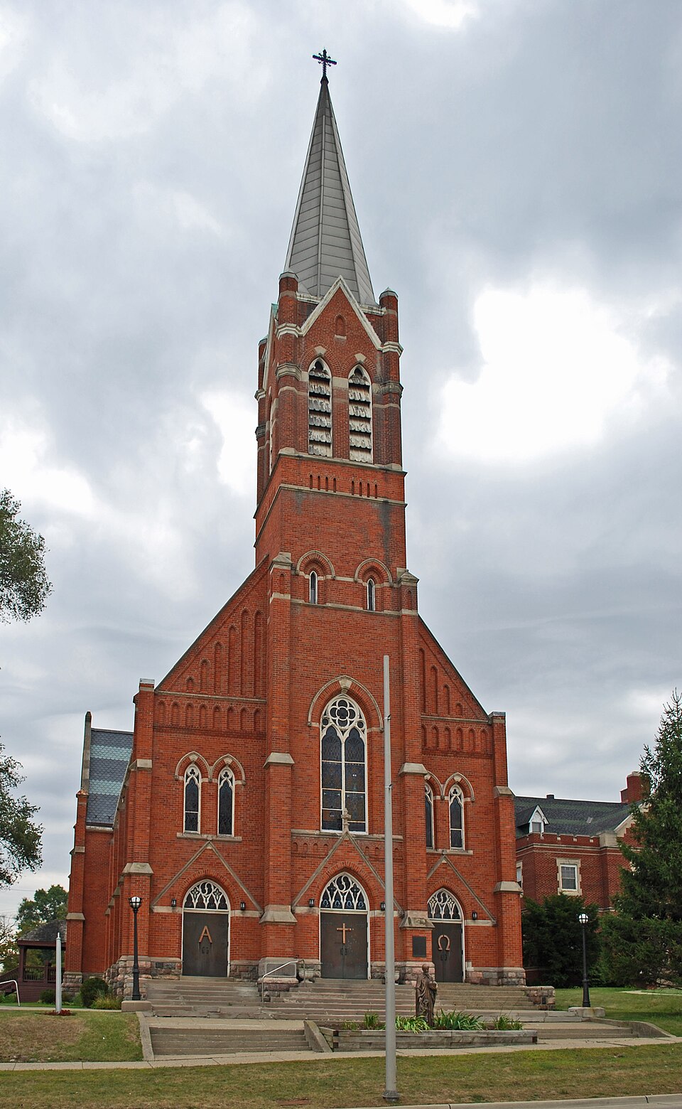 Photograph of St. Vincent DePaul Catholic Church, Convent, and School