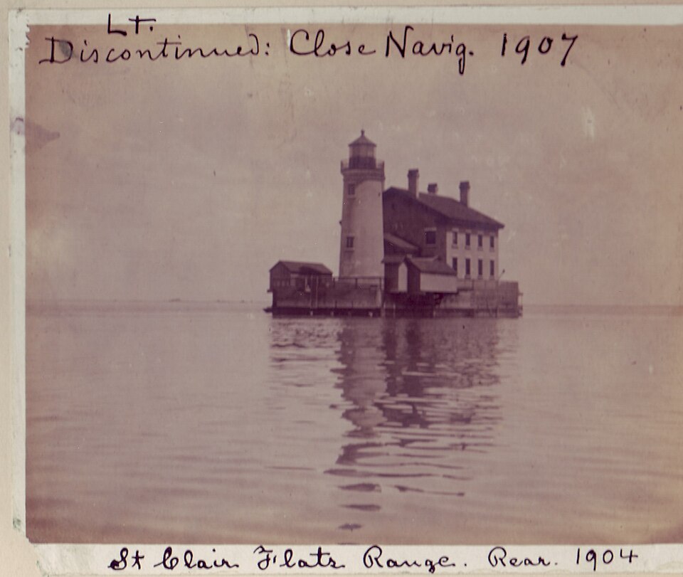 Photograph of St. Clair Flats Front and Rear Range Light
