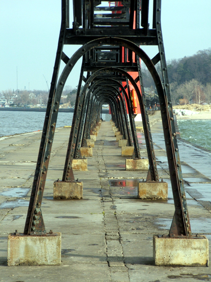 Photograph of Piers and Revetments at Grand Haven, Michigan
