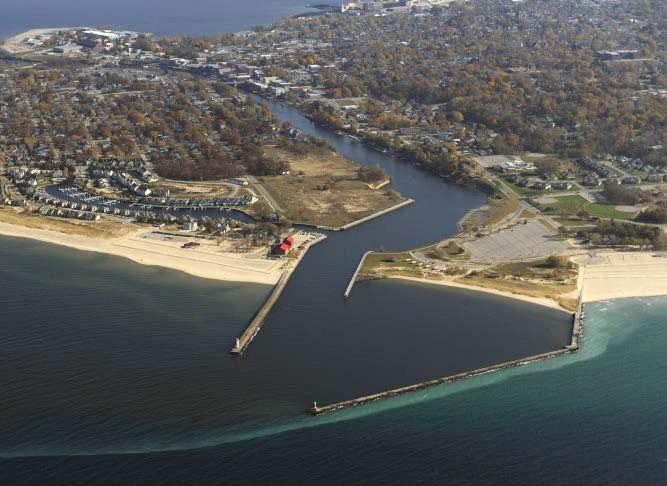 Photograph of Manistee Harbor, South Breakwater