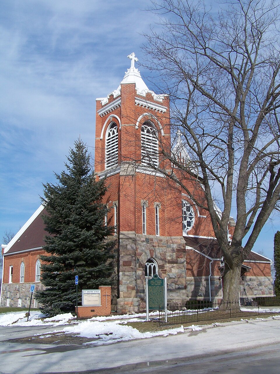 Photograph of St. Augustine Catholic Church and Cemetery