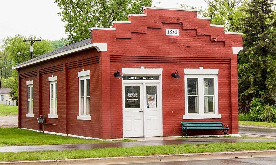 Photograph of Boyne City Water Works Building