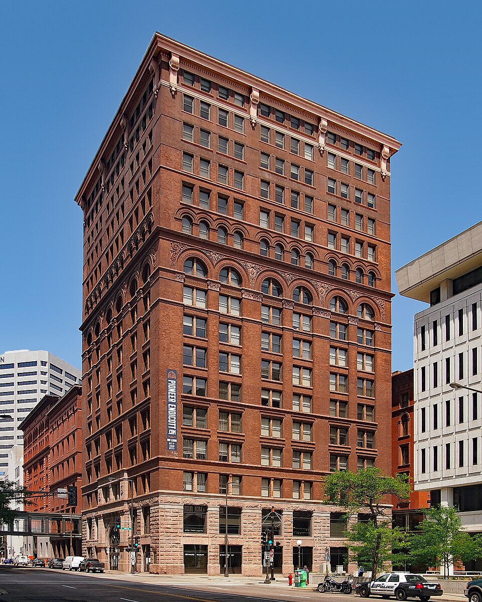 Photograph of Pioneer and Endicott Buildings
