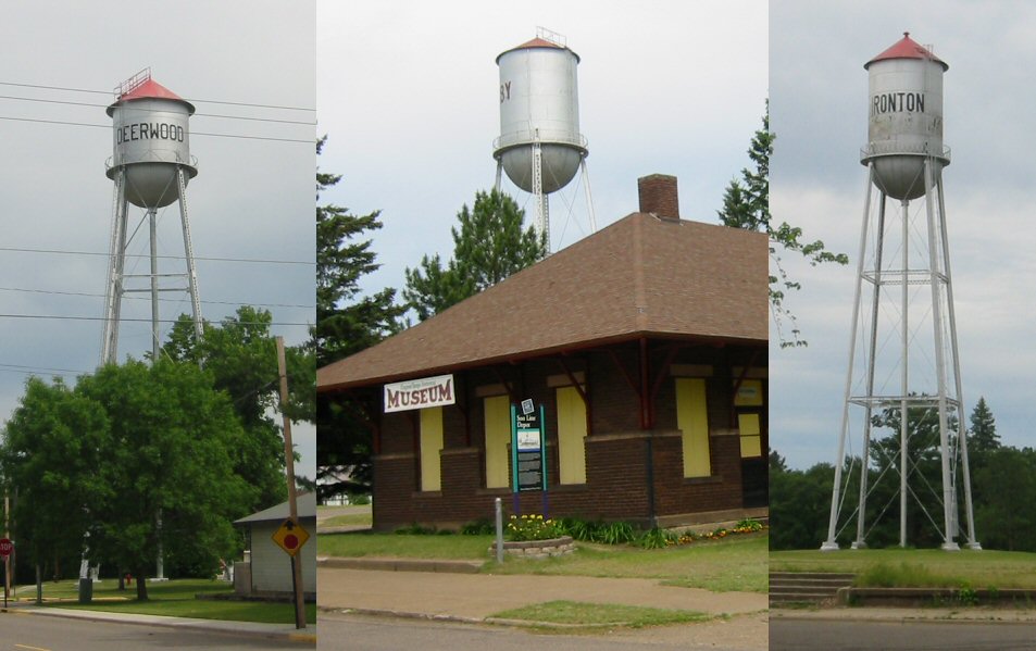 Photograph of Cuyuna Iron Range Municipally-Owned Elevated Metal Water Tanks