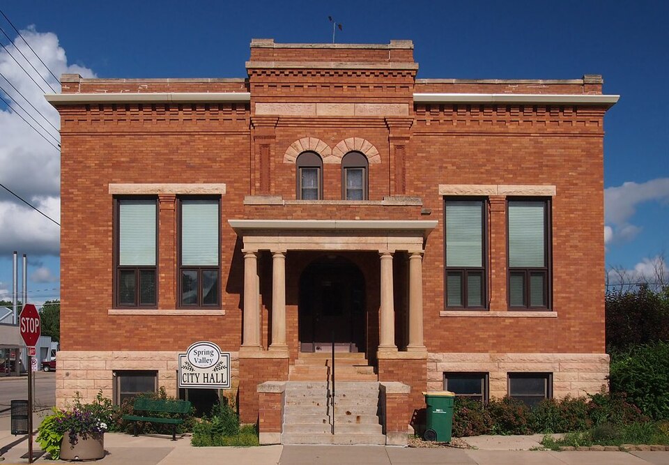 Photograph of Spring Valley Carnegie Library