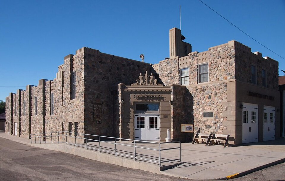 Photograph of Brandon Auditorium and Fire Hall