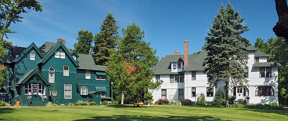 Photograph of Charles A. Weyerhaeuser and Musser Houses