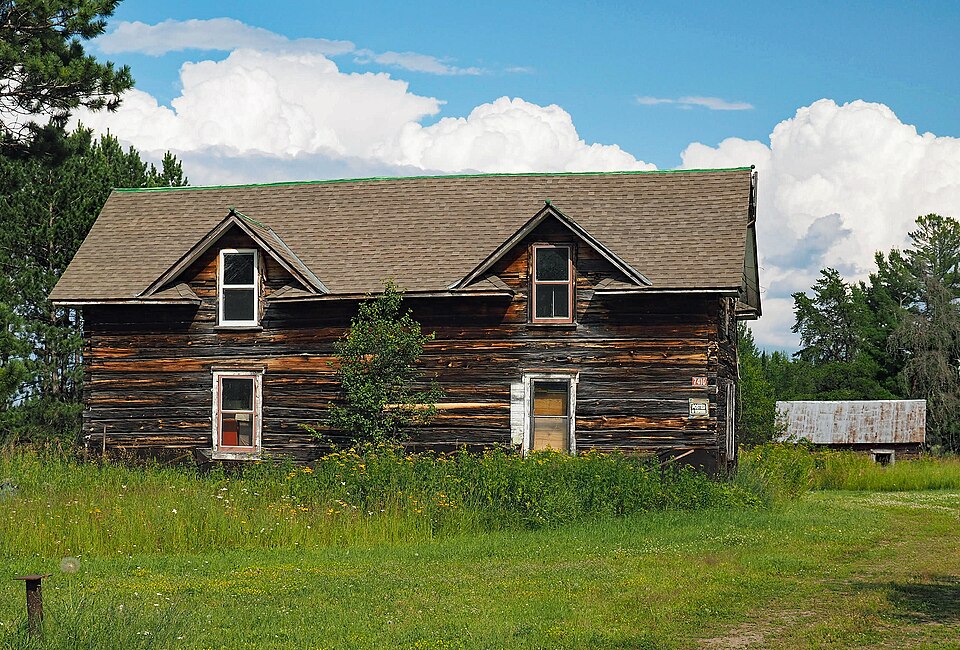 Photograph of Elias and Lisi Aho Farmstead