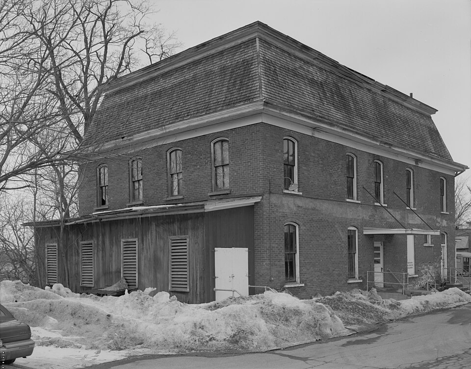 Photograph of Blind Department Building and Dow Hall, State School for the Blind
