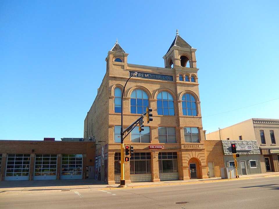 Photograph of Owatonna City and Firemen's Hall
