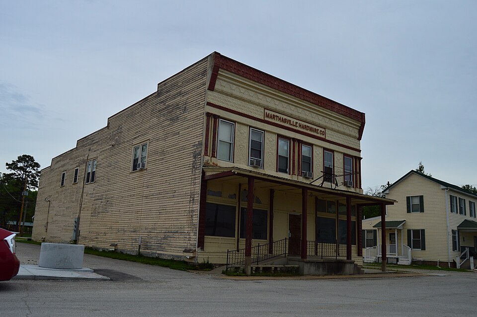 Photograph of Marthasville Hardware Building