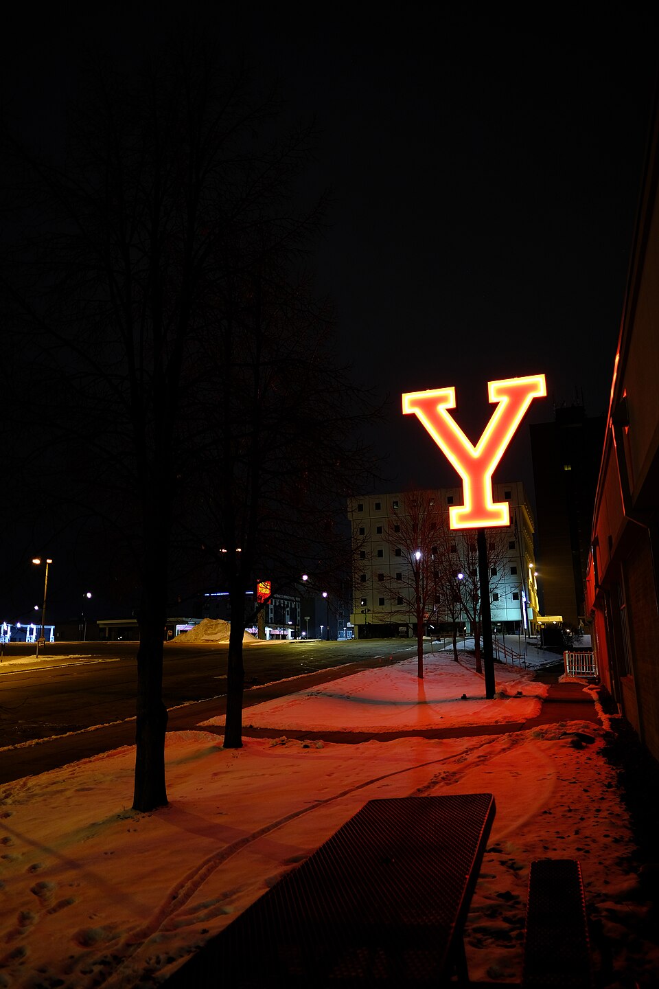 Photograph of YMCA Sign