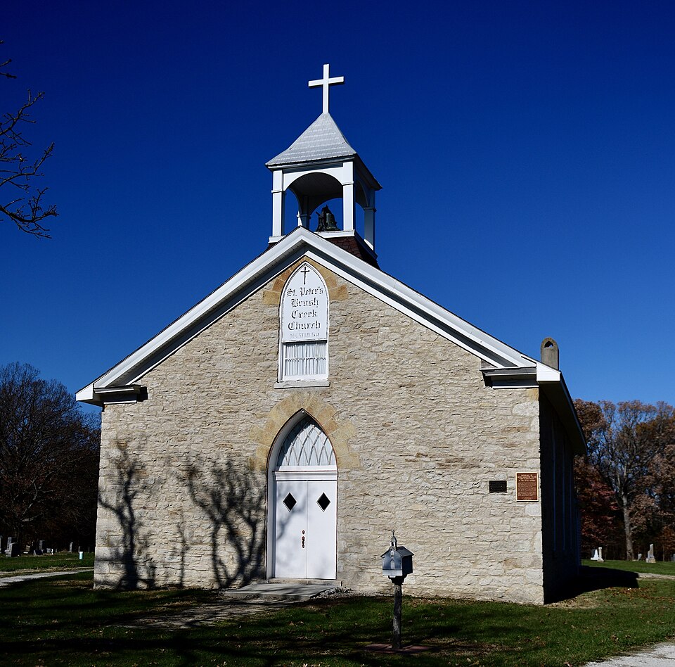 Photograph of St. Peter's Catholic Church (Rensselaer, Missouri)