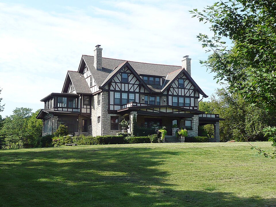 Photograph of Ira C. and Charles S. Van Noy Houses