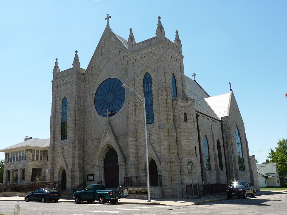 Photograph of St. Peter the Apostle Catholic Church and Rectory