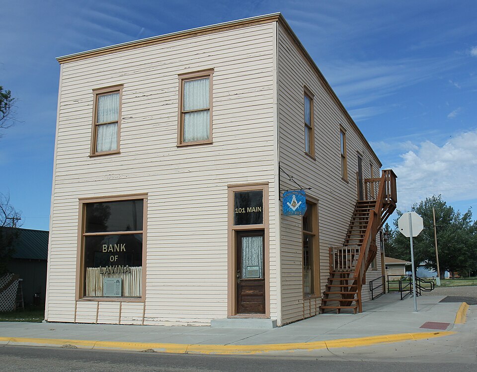 Photograph of Lavina State Bank