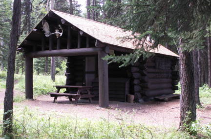 Photograph of Bowman Lake Patrol Cabin