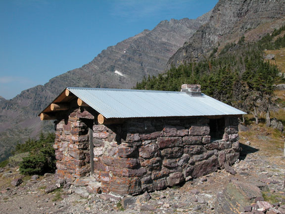 Photograph of Gunsight Pass Shelter