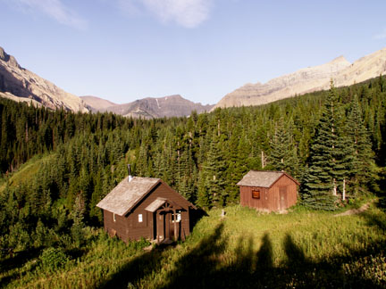 Photograph of Slide Lake-Otatso Creek Patrol Cabin and Woodshed