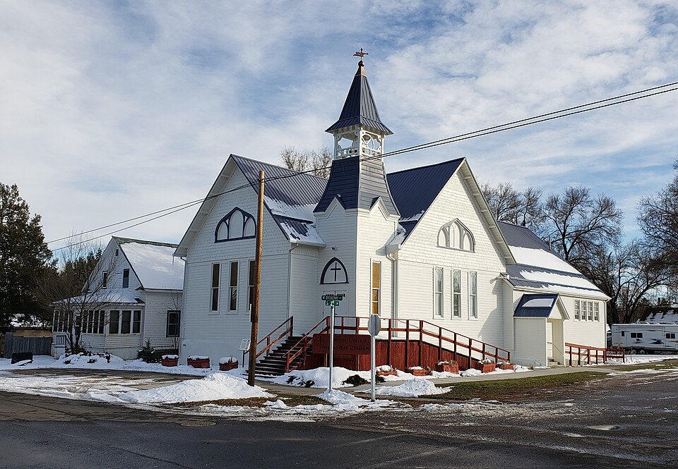 Photograph of Methodist Episcopal Church and Parsonage