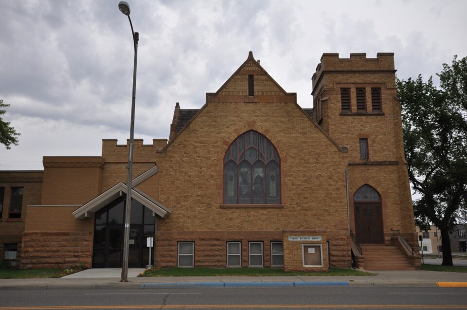 Photograph of First Methodist Episcopal Church and Parsonage