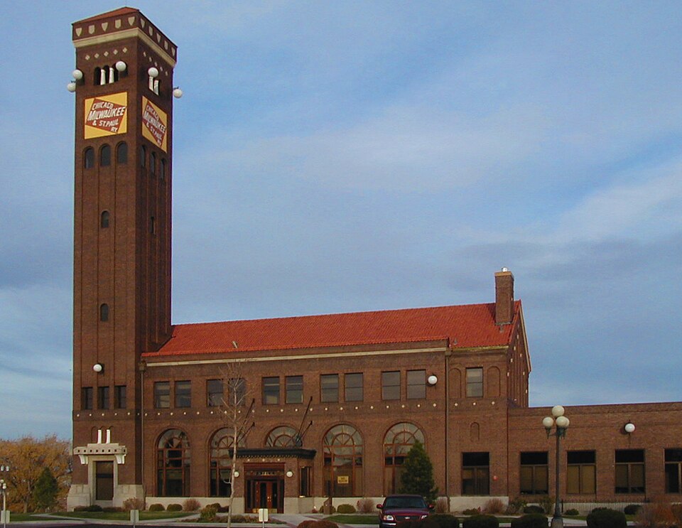Photograph of Chicago, Milwaukee and St. Paul Passenger Depot