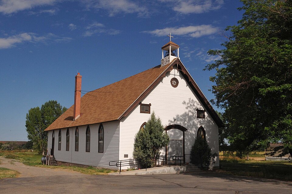 Photograph of St. Xavier Mission Church and Rectory