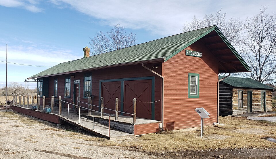 Photograph of Northern Pacific Railroad Depot-Fromberg