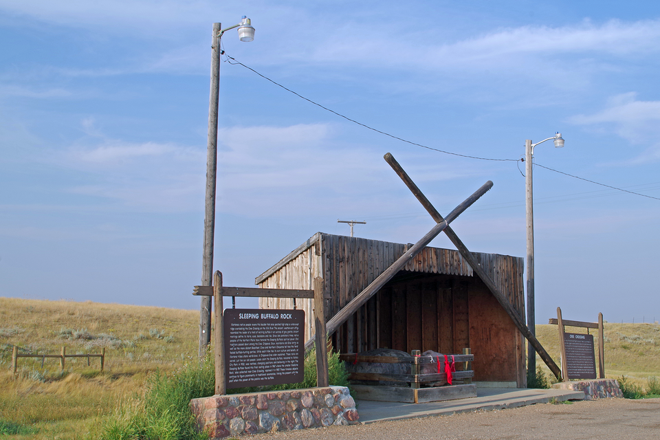Photograph of Sleeping Buffalo Rock