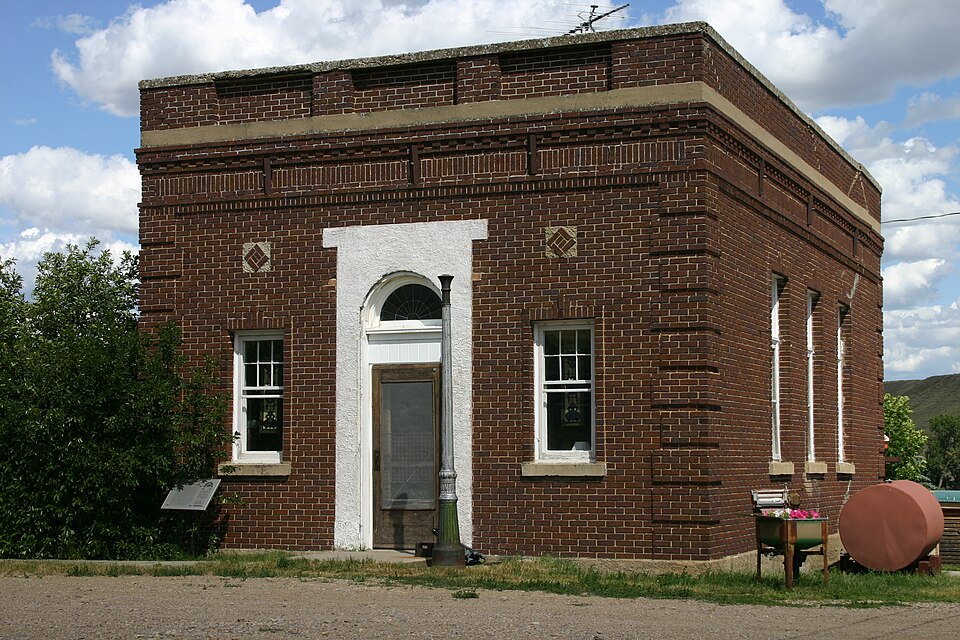 Photograph of Virgelle Mercantile and Virgelle State Bank