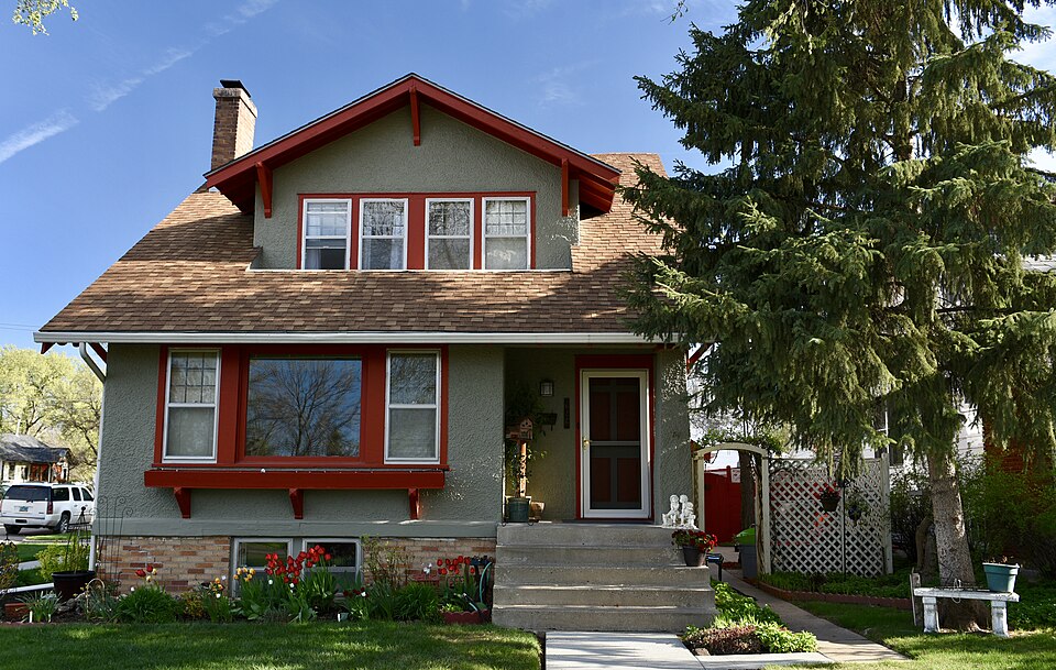 Photograph of Oliver and Gertrude Lundquist House