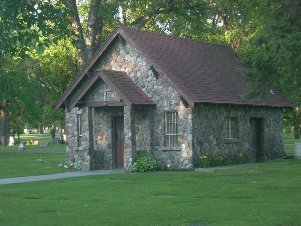 Photograph of WPA Stone Structures in Memorial Park and Calvary Cemetery