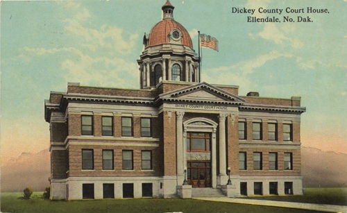 Photograph of Dickey County Courthouse