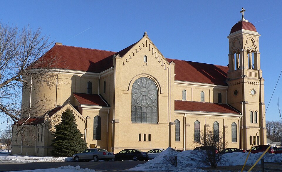 Photograph of St. Anthony's Church and School